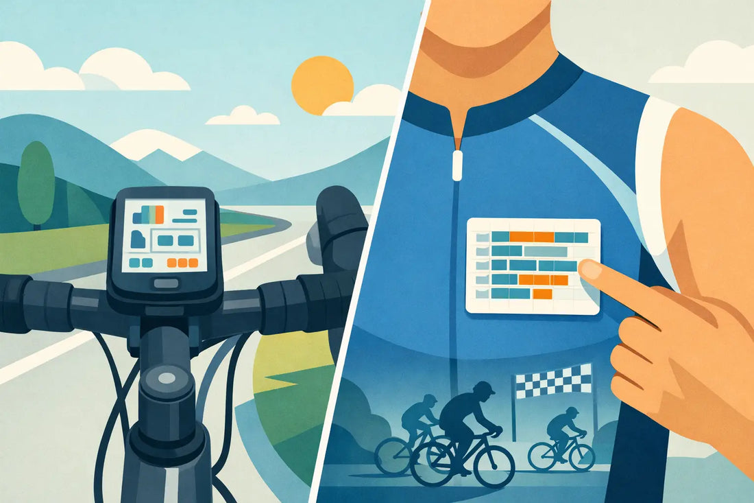 Bike Computer or Pacing Sticker for Race Day?