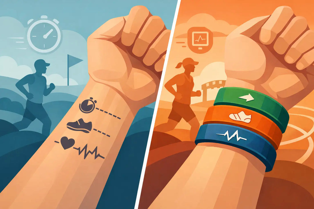 Pacing Tattoos vs Wristbands for Racing