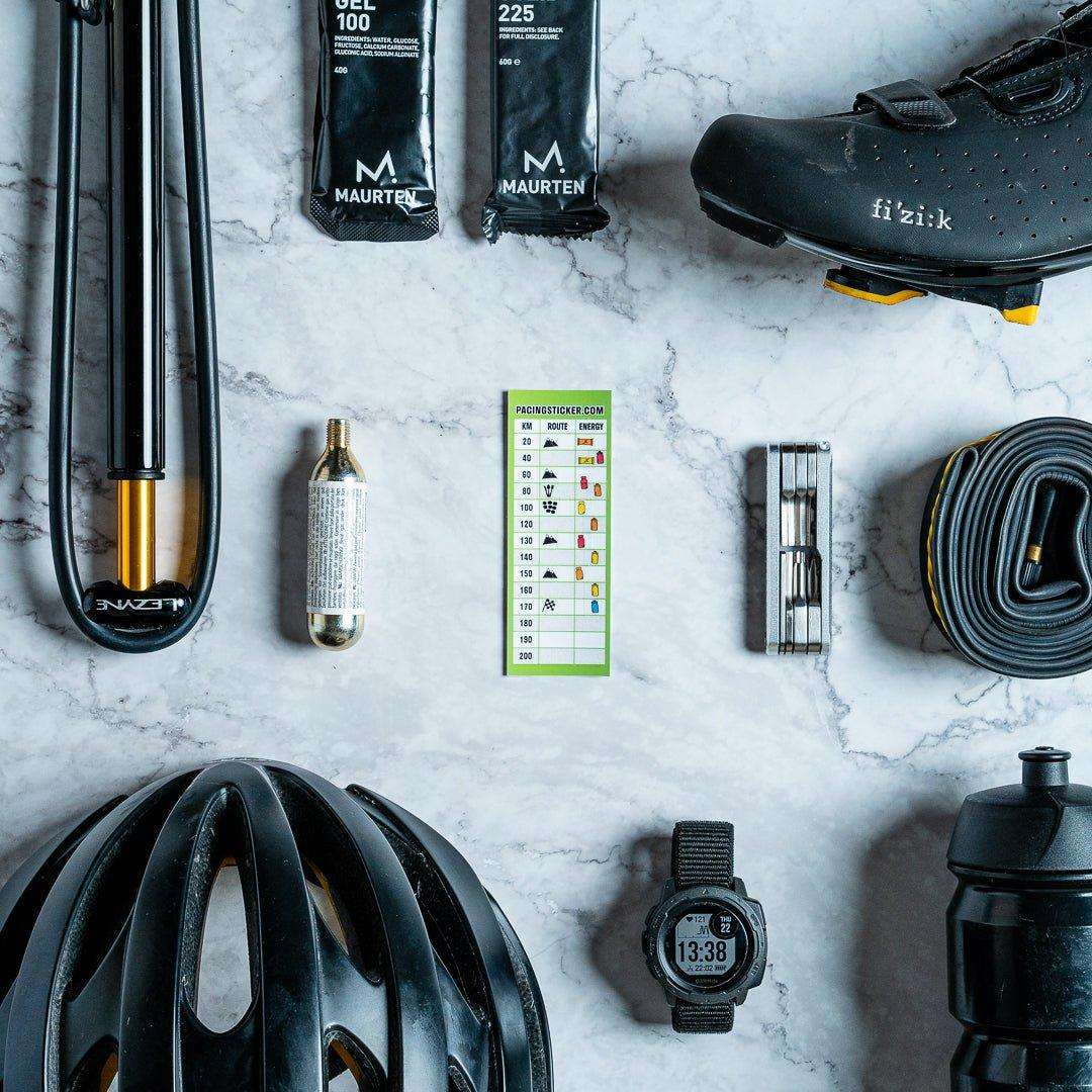 The Ultimate Gran Fondo Equipment List - Pacing Sticker